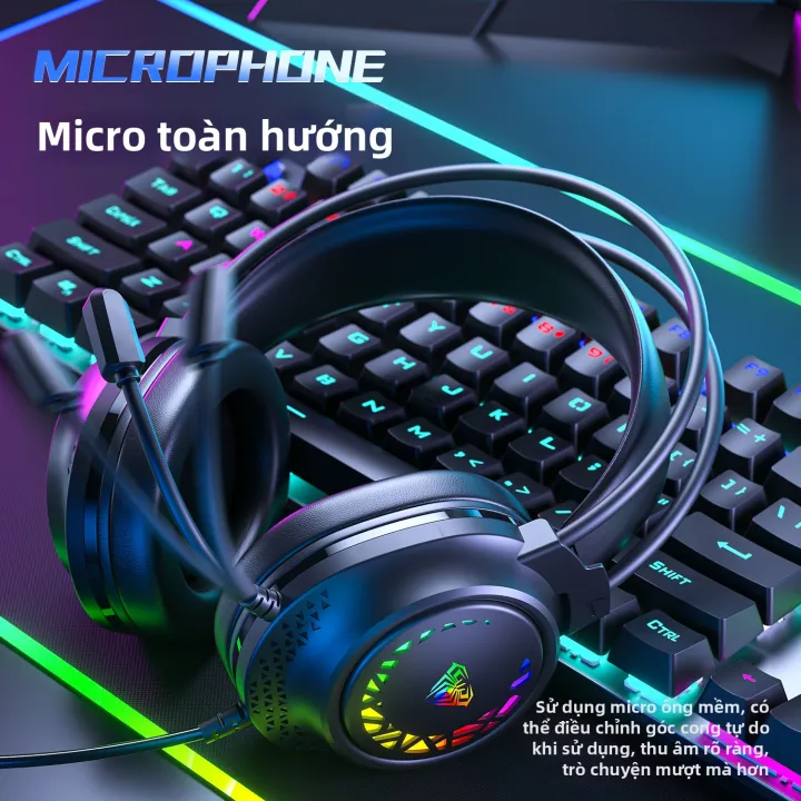 AULA | Tai nghe gaming có dây chụp tai 50MM với mic HD cho PC laptop thoải mái chơi lâu | BigBuy360 - bigbuy360.vn AULA | Tai nghe gaming có dây chụp tai 50MM với mic HD cho PC laptop thoải mái chơi lâu | BigBuy360 - bigbuy360.vn