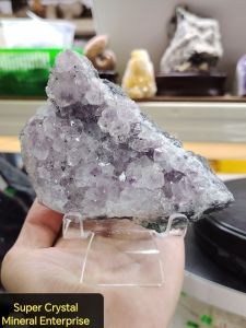 Natural Brazil Amethyst Crystal Druzy Ornament BAA01