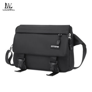 LouisWill  กระเป๋าชาย กระเป๋าสะพายไหล่ชาย กระเป๋าสะพายข้าง กระเป๋าสะพายข้างแบบลำลอง ดีไซน์สีตัดกัน กระเป๋าสะพายข้างความจุขนาดใหญ่ กระเป๋าลำลองกันขโมย กระเป๋าเอกสารแฟชั่นชาย สำหรับเล่นกีฬา เดินทาง กิจกรรมกลางแจ้ง