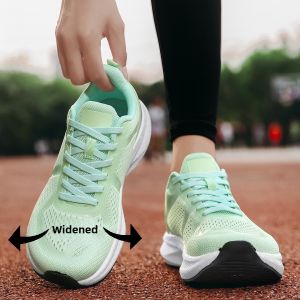 Breathable Lightweight Wide Ladies Running Shoes