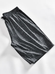 กางเกงขาสั้นทรงหลวมเอวยางยืดสำหรับผู้ชาย ทรงหลวม ระบายอากาศได้ดี แห้งเร็ว ทรงหลวม กางเกงขายาวทรงตรงสำหรับฤดูร้อน