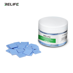 แผ่นซิลิโคนฉนวนความร้อน RELIFE RL-098 100 ชิ้น ทนความร้อนสูง สำหรับซ่อมเมนบอร์ด CPU IC GPU แผ่นตัดสำเร็จรูป