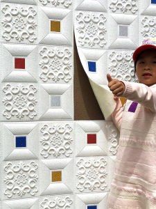 3D Stereo Wall Stickers Soft Foam Decorative Living Room Staircase Self Adhesive Wallpaper Home Decoration Accessories