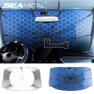 SEAMETAL Car Sun Shade Windshield Umbrella Auto Front Window Sunshade Parasol Foldable Summer UV Blocking Sun Protection Cover