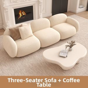 YIZUO | Creamy French Style Vintage Creative Minimalist Shop Sofa Combo
