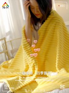 Blanket Plain Soft Blankets Warm Solid Color Microfiber Plush Blanket Queen Flannel Blankets