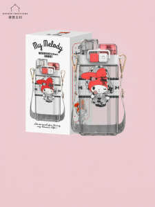 MODERN SWEETHOME | Summer Birthday Gift Female Student Water Cup Dual Drinking Straw