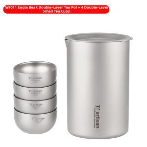Tiartisan | Outdoor Travel Use Eagle Beak Teapot Pure Titanium