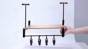 Helmet Rack Wall Mount Motorcycle Helmet Holder Plate Rack Display Organizer with 4 Glove Clips Wooden Storage Rack 2 Helmets for Sports Helmets Hats