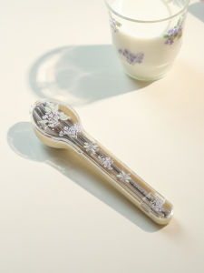 LOTUS BLUE | Portable Travel Cutlery Set with Fork Spoon and Chopsticks