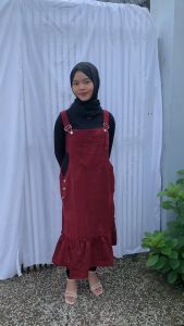 Gaudy - Aresta Overall Rok Wanita Matt Corduroy Premium Terbaru Baju Kodok Remaja Korean Style