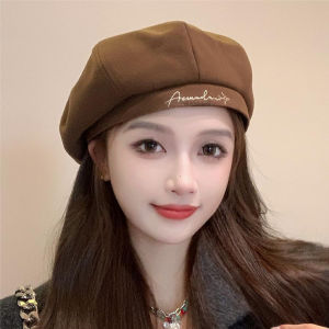 Womens Beret Hat Autumn Spring New Style Korean Painter Cap Small Face Effect Octagonal Hat Versatile Japanese Style Winter Cap