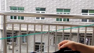 outdoor Stainless steel windproof cloth hanger buckle anti-blown off fixed clothes bracket non-slip high-rise anti-fall