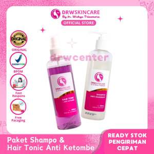 DRW Skincare Paket Shampo & Hair Tonic Rambut Rontok Ketombe