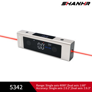 Shahr 2 trong 1 mức Laser Cai Trị Type-C laser kép thước đo góc thước đo góc máy đo độ nghiêng điện tử công cụ đo lường thước đo góc
