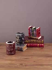 1PC Vintage Châu Âu Bằng Gỗ Đựng Bút Sáng Tạo Để Bàn Tổ Chức Hộp Bảo Quản Trang Trí Cho Văn Phòng Tại Nhà Tổ Chức