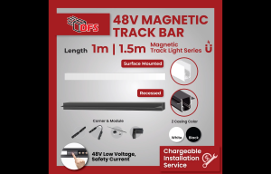 DFS Magnetic Track Light System 1M / 1.5M Magnetic Track / Mounted Track/ Recessed Track / Connector