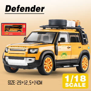 LEO 1:18 Land Rover Defender Metal Diecast Alloy Toy Car Model Trucks For Kids Toys Vehicles Hobbies Collectio