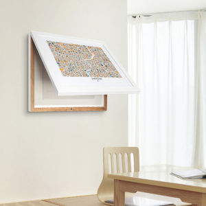 Trout Map Decorative Painting Electric Meter Box Punch-Free Nordic Minimalist Living Room Mural Switch Source Distribution Cabinet Hanging Painting