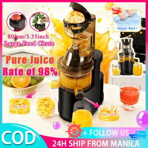 Fully Automatic Electric Juicer Heavy Duty Original With Separator Automatic Slag Juice Separator Easy To Clean Low Noise High Juice Production Commercial Portable Fruit Blender For Fruits Vegetables Carrots
