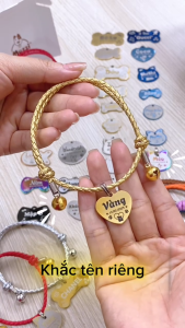 [Hỏa tốc] Combo Thẻ Tên và vòng cổ Handmade khắc tên cho Thú cưng - Pettag Mozzi