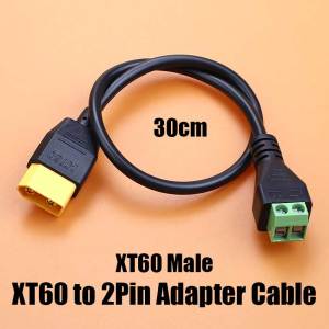XT60 Male Female To 2Pin Solderless Terminal Connector Adapter Plug Cable For Solar Panels Drone Model Aircraft Balance Charger