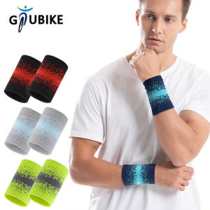 GTUBIKE 1 Pair Compression High Elasticity Knitted Breathable Moisture Wicking Athletic Sweatbands Sports Wristband Wrist Brace