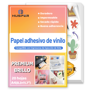 A4 Premium Vinyl Sticker Paper Glossy White 10-40 Sheets Waterproof Tear Resistant for Inkjet & Laser Printer