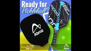 Abroz CF1000 Carbon Fibre Pickleball Paddle With Cover Pickleball Racket