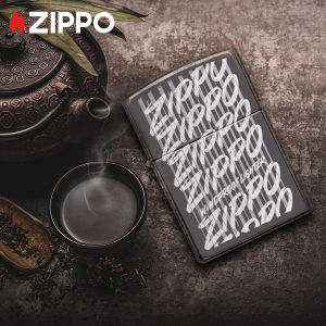 Zippo Script Black Ice Lighter With Zippo Logo | Zippo 29631