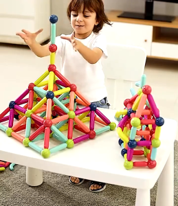 NIKO Early Educational Toy Magnetic Blocks Toy For Kids Magnetic Stick Building Blocks Big Size Set Gifts