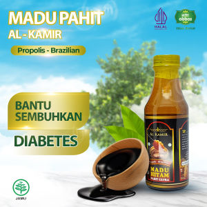 Madu Hitam Pahit Al Kamir 250 grm extra propolis - brazilian