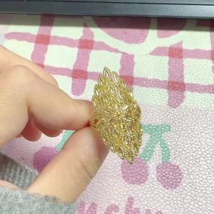 Huitan Low-key Fashion Gold Color Ring for Women Delicate Female Daily Jewelry Trendy Anniversary Party Accessories Gift