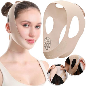 V Lifting Firming Mask 3D Face-lift Massager Strap Anti Snore Chin Strap High Elasticity Traceless Sleep Lifting Facial Strap Adjustable Slimming Bandage
