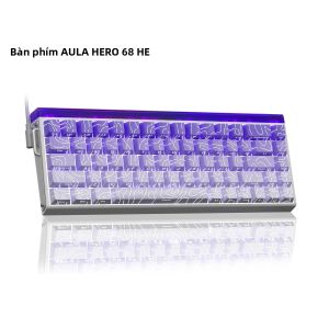 AULA | Bàn Phím Cơ Chơi Game AULA HERO 68HE RGB Switch Từ Tính Rapid Trigger Phản Hồi 8K Có Dây Tùy Chỉnh Esports Dành Cho Máy Tính Để Bàn & Laptop
