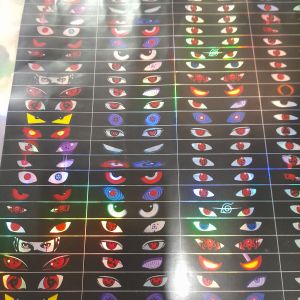 STIKER SATROBO MATA SHARINGAN NARUTO KECIL ISI 200 PC