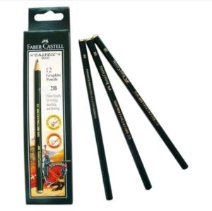 Pensil kayu ujian Faber-Castell 2B Asli/Graphite pencils Faber-Castell original 9000