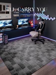 Waterproof Easy Clean Slip Resistant Stain Resistant Carpet for Gaming Room and Chair Mats