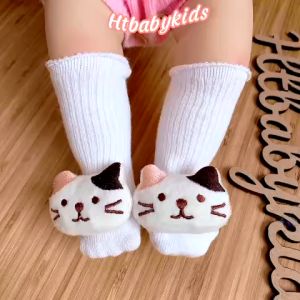 Tất vớ cao cổ cho bé sơ sinh tất trẻ em hình thú cao cấp có chống trượt