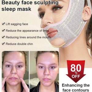 V-SHAPE LIFT AND FIRM kain pembentuk muka V versi barbie pelangsing wajah ketatkan wajah face beauty
