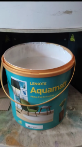 CAT AVIAN BRANDS LENKOTE AQUAMATT TEMBOK 5 KG SUPER WHITE DAN WARNA TINTING