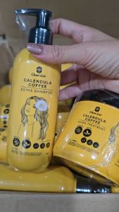 แชมพูดาวเรืองคอฟฟี่ 2 ขวด Chai lai Calendula Hair Shampoo 180 มล. ถนอมเส้นผม รังแค ผมรวง ผมบาง