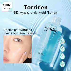 Torriden Dive In Low Molecular Hyaluronic Acid Toner 300mlTransparent Water-Like EssenceOil-FreeKorean SkincareKorean Makeup