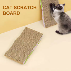GUOUqna Dày các tông sóng chống trầy xước chống mài mòn mèo scratcher Hội Đồng Quản trị mèo scratcher Mat mèo đồ chơi vật nuôi