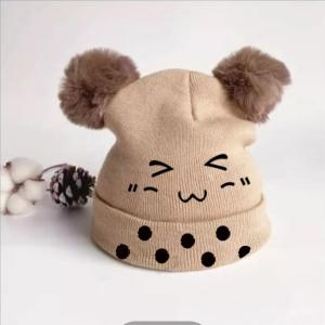 Topi Anak & Kupluk Bayi Motif Bobaboba Bordir Lucu Usia 0-2 Tahun