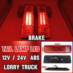 12V/24V LAMPU BELAKANG Tail Lamp LED Light Waterproof Rear Turn Signal Reverse For All RV Camper Trailer Truck Lorry Bus 1 Set 30CM