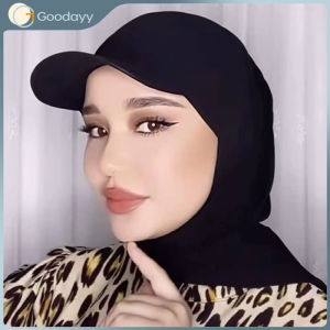 Tudung Shawl Chiffon Pearl Chiffon Lace Scarves High-end Womens Long Head Scarf BaseBall Cap Solid Color Pearl Scarf With Cotton Baseball Cap One 2-piece Female Fashion Set Headscarf