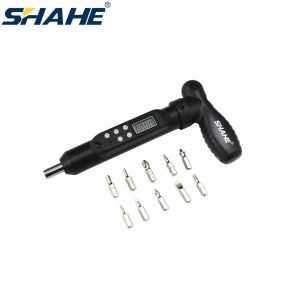 SHAHE Digital Torque Screw Driver Set with 10 Bits Electrician Digital Torque Screwdriver with Buzzer/LED Indicator Notification