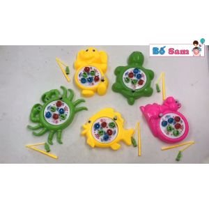 Đồ chơi câu cá vặn cót hình con voi rùa cá cho bé Shop Bố Sam