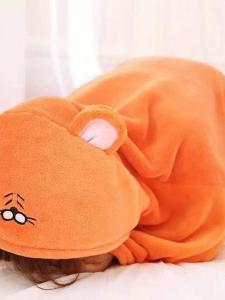 Kure Yamato ชุดนอนรูปhamster ปกป้องอากาศเย็น ชุดนอนหลานผู้หญิง ลำลอง สไตล์ญี่ปุ่น ฤดูหนาว ขายส่ง ขายปลีก